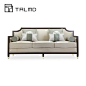 TALMD图迈 现代中式简约布艺沙发新中式客厅家具沙发三人双人定制