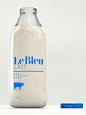 看得见的新鲜：Le Bleu Lait 牛奶包装设计