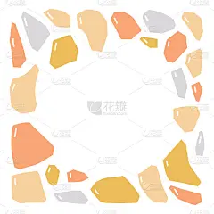 手绘彩色边框为您的概念标志设计或社会媒体横幅。