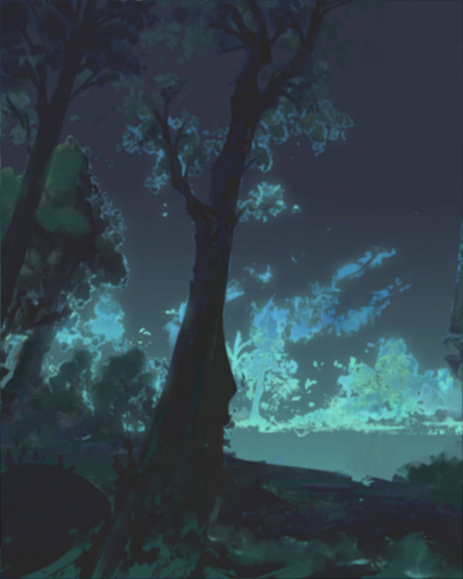 {插画系列}卡通场景01