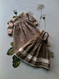 Pinafore dress set for Blythe - Liberty floral:
