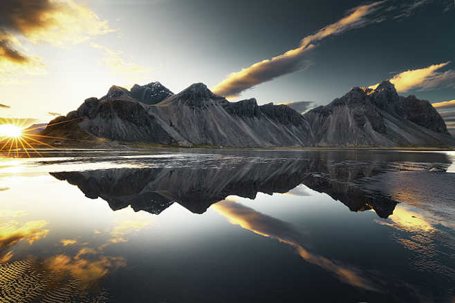 Vestrahorn at sunset...