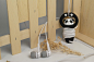 熊猫可爱理线器 耳机绕线器 三星 苹果卡通绕线器  卷线棒 耳机扣 原创 设计 新款 2013