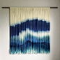 CUSTOM ORDER, Medium | Dip Dyed Tapestry | Fiber Art | Bohemian Decor | Wall Hanging : This listing is for medium custom tapestry. Every piece is handmade and one-of-a-kind. Each strand of 100% wool yarn is strung onto the wooden dowel and carefully dippe