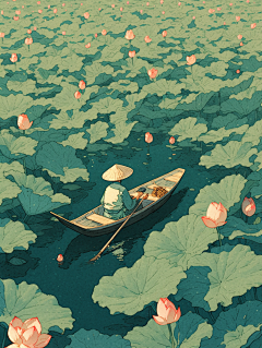 AIGCMUYI采集到AIGC-插画-治愈系