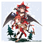 #东方project##灵乌路空##火焰猫燐#クリスマスお燐空