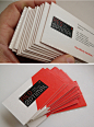 Red Optimal business cards #排版# #Logo#