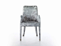 Fabric chair HAUSSMANN | Chair by HUGUES CHEVALIER