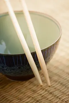碗, 日本, 亚洲, 餐, 食品, 美食, 筷子, 菜, 传统的, 泰语, 东方, 午餐, 空, 餐厅, 板