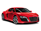 Red audi R8 PNG image