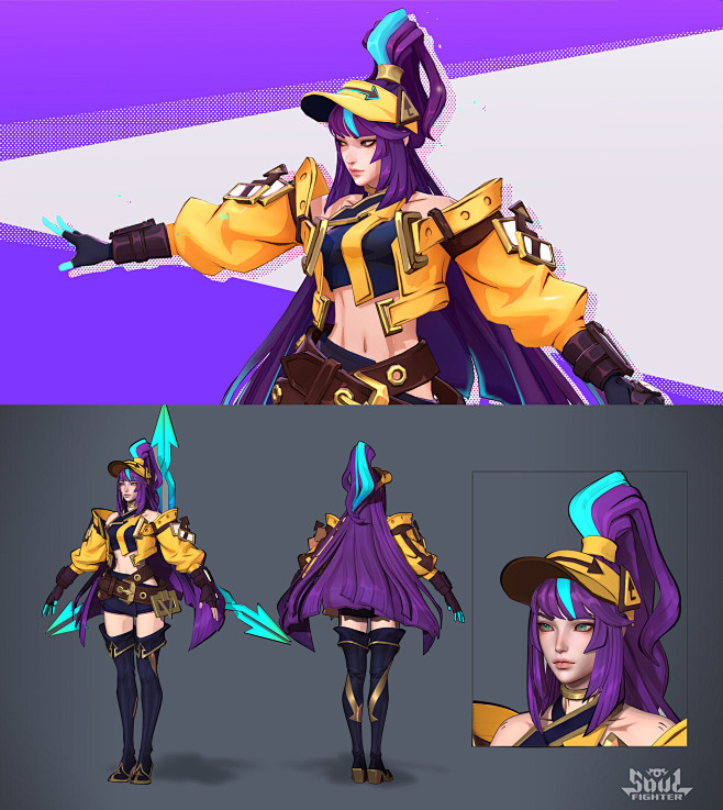 刀锋舞者 艾瑞莉娅：斗魂无双（英雄联盟手游建模）——Art：g j