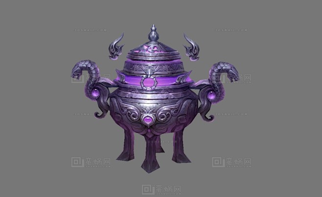 毒蛇圆鼎 铜炉 法宝 法器 炼丹炉 香器...