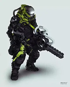 游戏插画/欧美写实/欧美插画 加拿大高级概念艺术家Brian Sum的一组机甲风角色作
花瓣关注原画人，推荐更多精选素材，绘画更有灵感