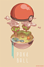 Artist pastlexican has shown their depiction of what the inside of Pokeballs looks like should be too: 