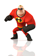 Mr. Incredible - Disney Infinity, Brad Bolinder : This one was a truly collaborative project.  He is the first Disney Infinity character to be created.  I sculpted the final t-pose with the help of the amazing concept team at Avalanche.  He was posed by I