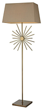 D2418 Springtown Floor Lamp, Antique Brass - contemporary - Floor Lamps - 1800Lighting