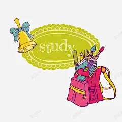 书包英语学习学校矢量图 免抠png 设计图片 免费下载 页面网页 平面电商 创意素材