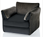 KENZO Maison, Cannes armchair with quilted cover. 