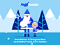 Grandfather Frost & Snow Maiden design motion kids cute animation illustration snegurochka ded moroz characters christmas