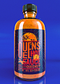 Queens Hot Sauce : Queens Hot Sauce wanted a label that represented notable physical landmarks from the largest borough of New York: the Unisphere in Flushing Meadows-Corona Park from the 1964 World fair; Citi Field, home of the New York Mets; and LaGuard