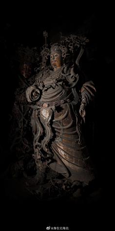 鬼神佛-花瓣网|陪你做生活的设计师 | 佛寺正殿面阔三间，进深六架椽，平面形制长方形，悬山屋顶。殿内塑有释迦佛、文殊、普贤、二十四诸天等塑像 ...