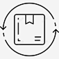 退货箭头盒子 UI图标 设计图片 免费下载 页面网页 平面电商 创意素材