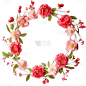 樱花花朵花环