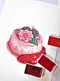 【小美食】水彩 手绘 绘画 插画 美食 甜品