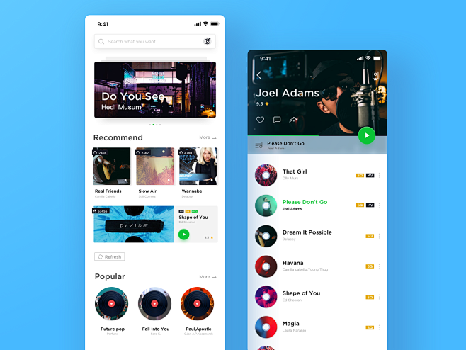 Music player concept...