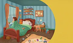 绘本|假期日志_郝小喵__插画师作品_涂鸦王国gracg.com