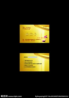 贵宾卡 名片 卡片 鞋子 品牌女鞋 Blevin 佰莉文 贵宾签字 psd