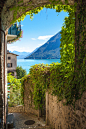艾维街，湖卢加诺，瑞士
Ivy Street, Lake Lugano, Switzerland #景点#
