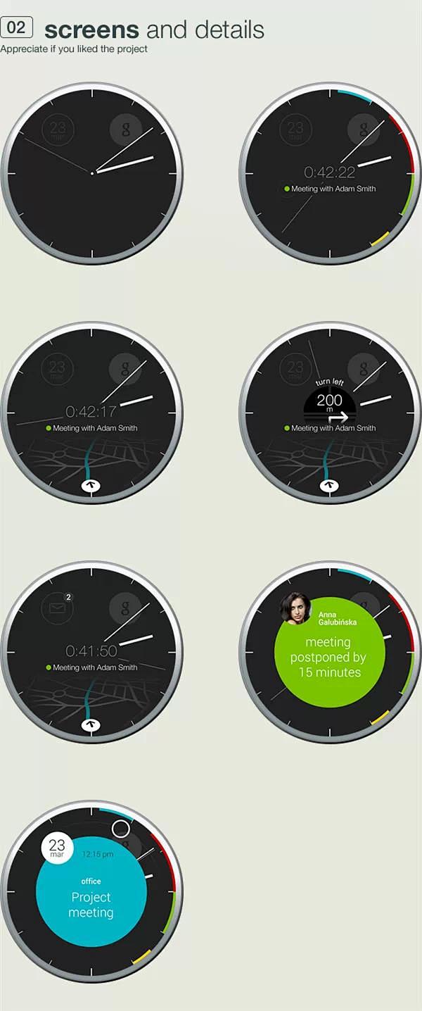 未来感十足！20款智能手表的交互界面