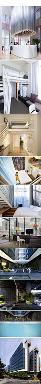 #酒店# 【新加坡 Studio M Hotel】这是新加坡的精品商务酒店 @StudioMHotel，坐落在罗伯逊码头(Robertson Quay)的中心地区。酒店的独特性在于其崭新、3米高的多功能高挑开敞空间客房，是喜爱社交的商务旅客平衡工作与生活的天堂。