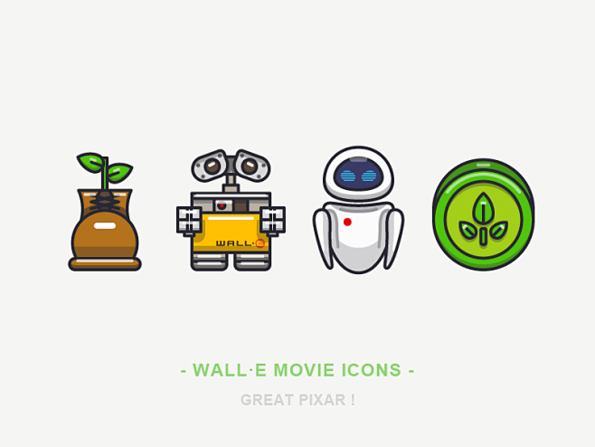 WALL·E Movie Icons