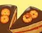 オレンジとチョコレートのケーキ
