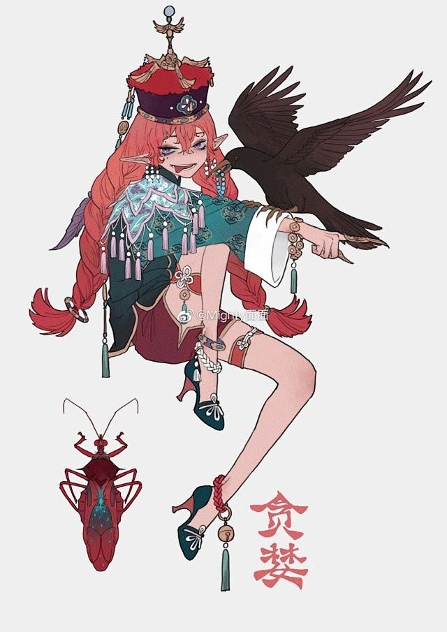 太太画的七宗罪系列人物漫画形象，爱了爱了...
