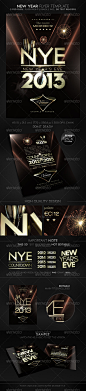 New Year Flyer Template - GraphicRiver Item for Sale