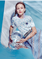 预售-音儿女装2020夏季新款美人鱼系列时尚图案短袖针织衫套头-tmall.com天猫