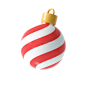 Christmas ball 3D Illustration
