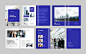 Free vector flat design corporate brochure template