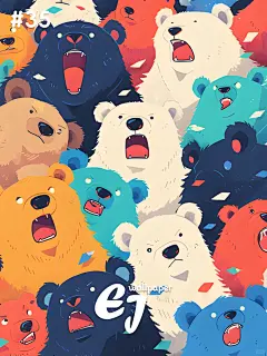 手机电脑平板高清壁纸 | 卡通熊 - 小红书