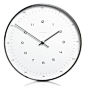 Junghans Clock: Max Bill Modern Wall Clock With Numbers For The Home or The Office: NOVA68.COM MODERN DESIGN