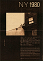 NY 1980 - Akiko Otake Photo Exhibition by Opus Design, 2010, Japan  maybeitsgreat: tumblr | facebook