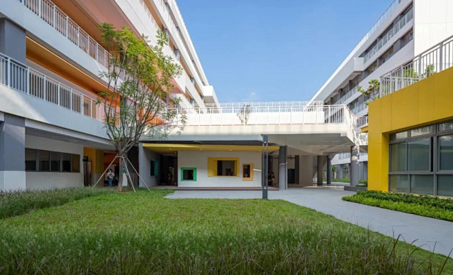 “ 游园社区型 ” 校园｜佛山梅沙双语学...