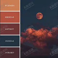 火烧云黑色系 【酷图网】色彩配色,配色表,配色图标,颜色搭配,图案配色,矢量素材