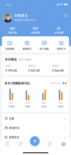 A葡小萄采集到APP-个人页面