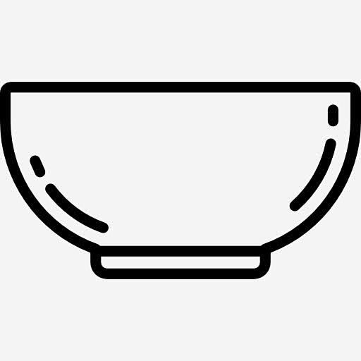 碗图标 https://88ICON.com 工具 烹饪 厨房 碗 碟