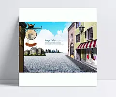 商业中心店铺素材|PSD分层素材,插画美女,城市风景,城市剪影,店铺,店招,繁华,风景图片,购物女郎,购物中心,环境,建筑,蓝天,路灯,路牌,门市,欧式建筑,商店,商业街,商业中心,生活百科,市中心,小店,源文件,风景,PSD分层素材,PSD素材