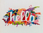Hello - Embroideres letters par Fallon Horstmann